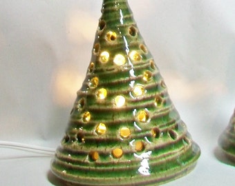 Christmas Tree / Pine Tree -- 5 inch - Handmade on the Wheel-Ready to Ship -- Listing for 1 Tree