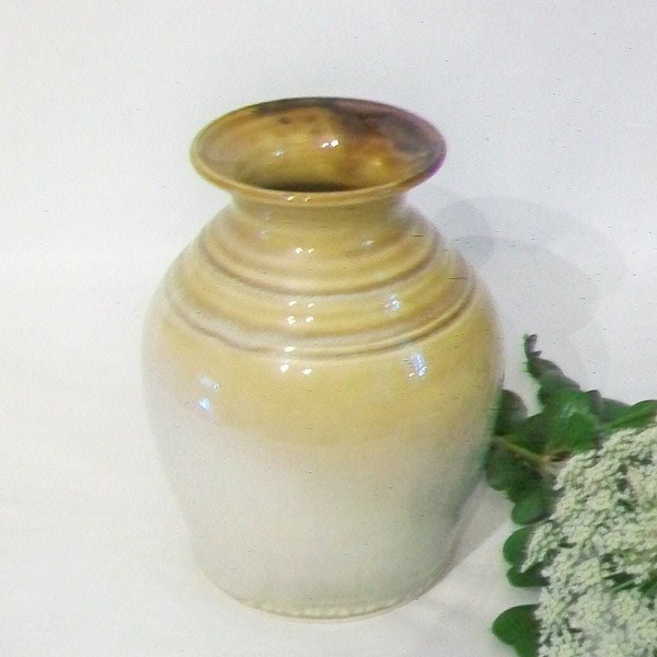 Creamy  Milky Way  Vase - Handmade - Wheel Thrown - Ready to Ship
