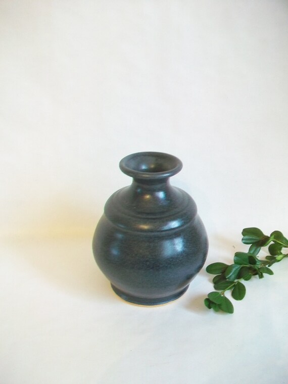 Slate Vase Handmade On The Potters Wheel Etsy