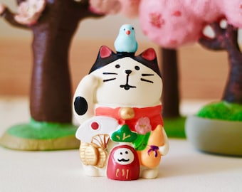 Figurine Chat Marron Kaiyodo - Mini Animal Japonais De Collection, Super Rare !