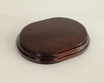 Maquette de bateau sur son socle de présentation XX siècle Naturel Bois