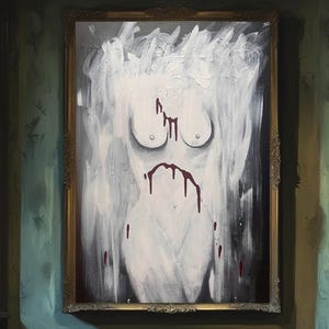 Thick Ghoul-Original acrylic painting on gallery wrapped canvas