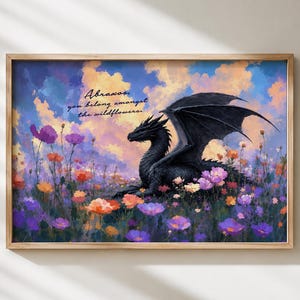 Abraxos Wall Art | Throne of Glass Print | Manon Blackbeak Quote | Sarah J Maas Merch | Fantasy Bookish Decor