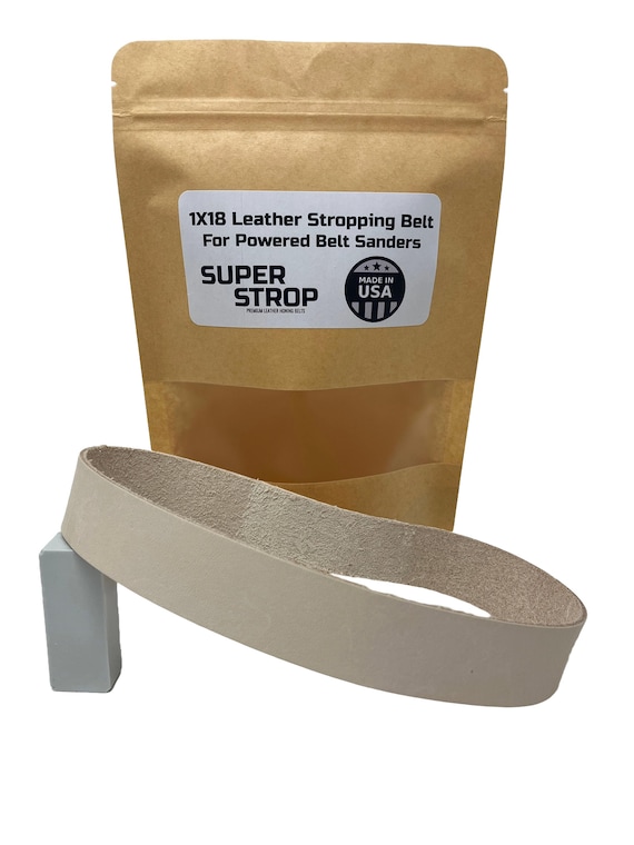 SUPER STROP Leather Honing Belt 1x18 Inch for Ken Onion Work Sharp