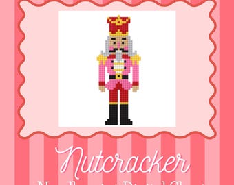 Nutcracker Needlepoint Chart | Christmas Cross Stitch Pattern (Digital Download)