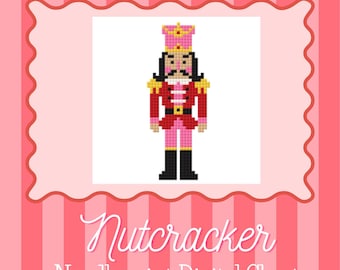 Nutcracker Needlepoint Chart | Christmas Cross Stitch (Digital Download)