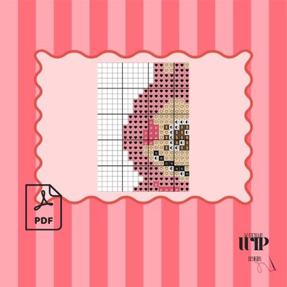 Labubu Monster Needlepoint Chart | Popmart Inspired (PDF Download