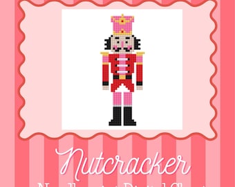 Nutcracker A | Digital Stitch Needlepoint Chart | Cross Stitch Digital Chart  | Affordable Needlepoint | 13 Mesh | Instant Download | PDF