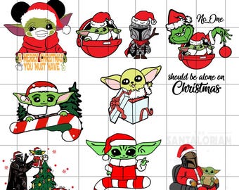 Star Wars Christmas Svg, Christmas Svg, Star Wars Svg, Storm Trooper Png, Galaxy's Edge Png, Darth Vader Png, Yoda Png