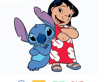 Stitch and Lilo SVG , Stitch svg, Angel svg, Stitch Couple svg, Stitch and lilo Clipart, Lilo svgs, Stitch svgs, Ohana,lilo and stitch