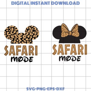 Mickey Minnie Mouse, Animal Kingdom, Safari Hat, Giraffe, Head Ears Bow, Svg Png Formats, Instant Download, Silhouette Cameo, Cricut