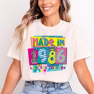 made in 1986 limited edition text on sand color t-shirt