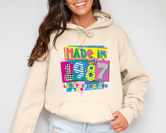 1987 Birthday Hoodie, Limited Edition 38th Birthday Crewneck