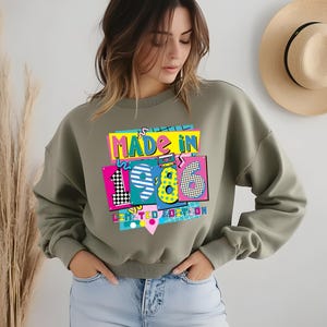 1986 Birthday Sweatshirt, 39th Birthday Hoodie, Made in 1986 Limited Edition Crewneck, Birthday Party Apparel, 1986 Model, Live Since 1986
