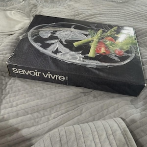 Vintage Savoir Vivre Relish Dish Serving Mikasa California Poppies new in box