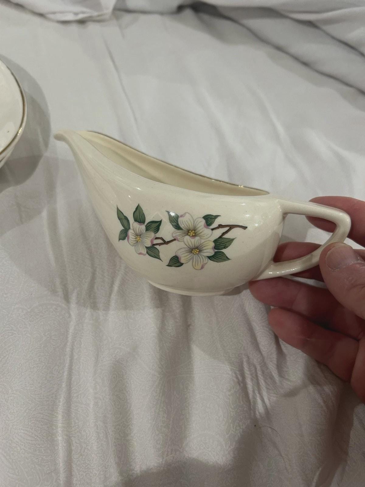 Vintage Syracuse China Dogwood GRAVY BOAT DISH or Creamer - Etsy
