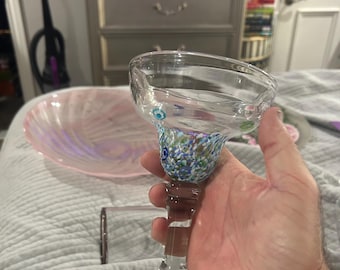 Verre à margarita mexicain confettis soufflé à la main Amici