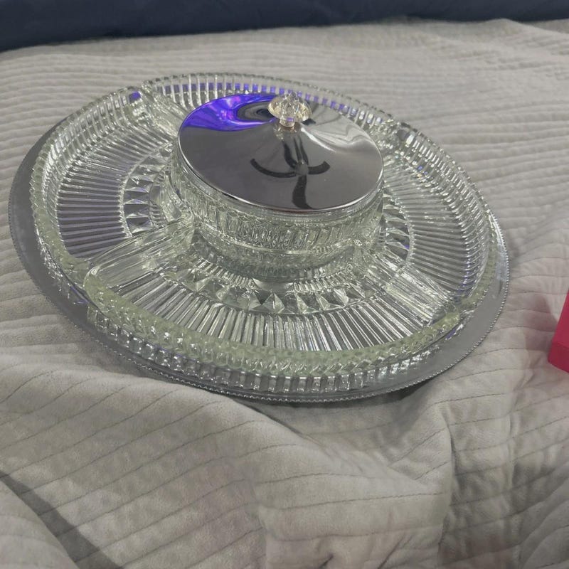 Kromex Glass Lazy Susan - Etsy