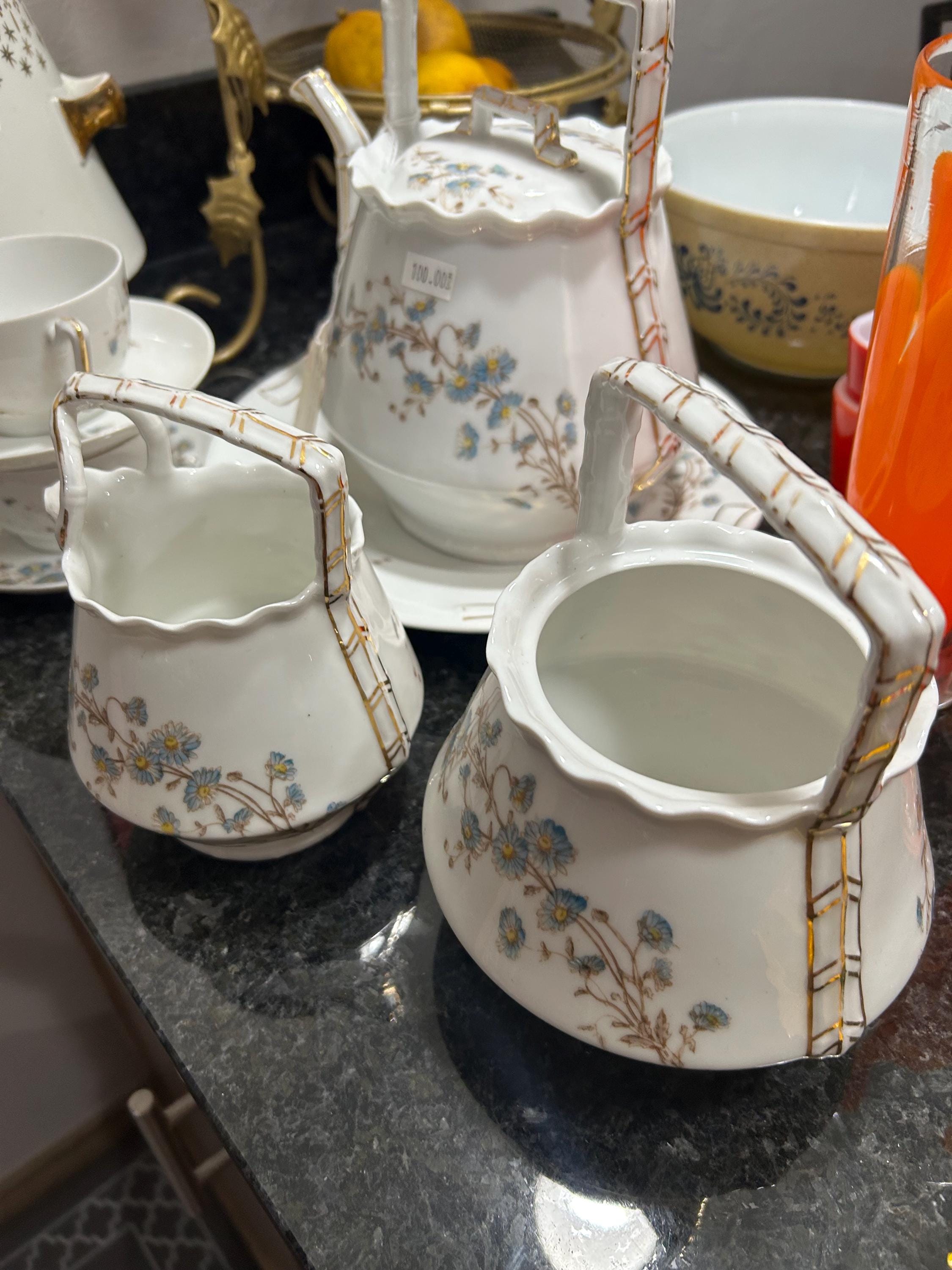 Limoges blue cornflower - Etsy 日本