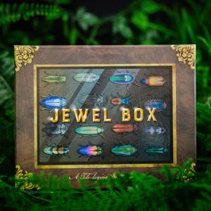 Jewel Box Familien Brettspiel - Legespiel für Kinder und Erwachsene mit 75 einzigartigen Käfern - Tolles Lernspiel für Kinder ab 8 Jahren