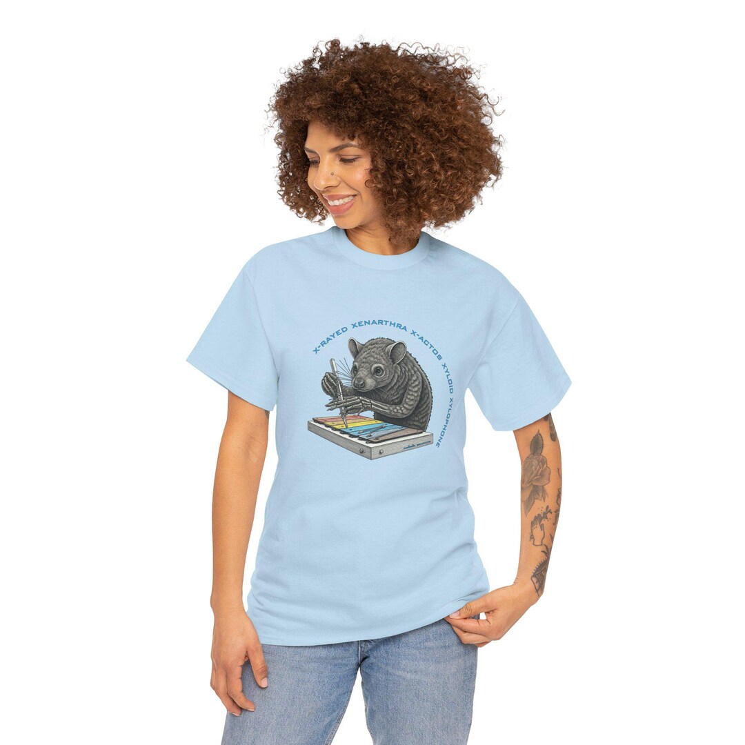 X-rayed Xenarthra Unisex T-shirt, Front Printing Only