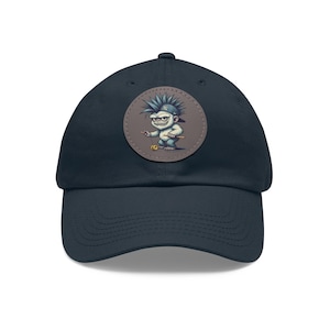 Yankee Yeti Hat with Leather Patch: Alliterative Animals Design Series
