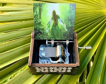 Greensleeves, Wooden Music Box, music box, Unique Gift, Personalized, wedding, anniversary, best gift, birthday, Christmas, Couple, love
