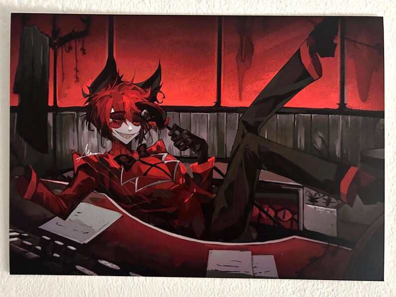 Pre Order | Alastor Hazbin Hotel A5 Matte Print - Etsy
