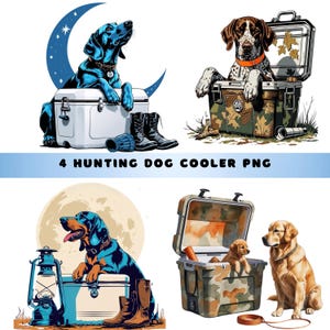 Hunting Dog PNG Bundle: Camo, Camping, Sublimation Designs (Digital Download)