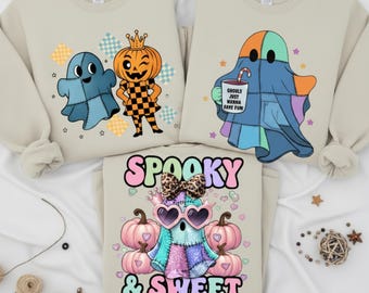 Bundle of 3 Preppy Ghost Boo PNG, Leopard Spooky Coquette Trendy PNG, Leopard Cute Ghost PNG, Halloween Sublimation Digital Design