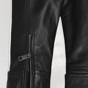 Leon S Kennedy Läderjacka, Resident Evil Cosplay, Biker Ytterkläder bild 6