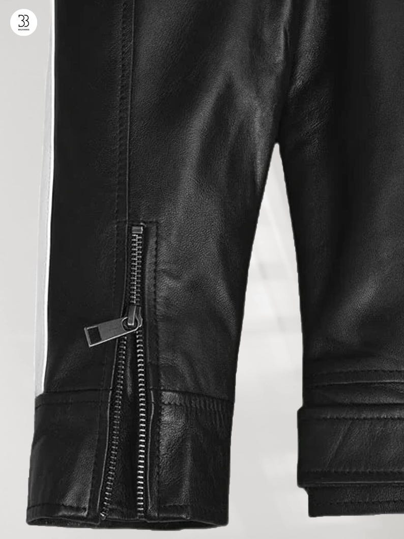 Leon S Kennedy Läderjacka, Resident Evil Cosplay, Biker Ytterkläder bild 6