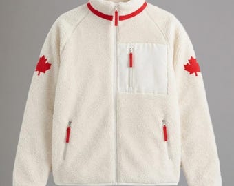 Kurtka Shane'a Hollandera Sherpa, polarowa kurtka Canada Maple Leaf, kostium Heated Rivalry