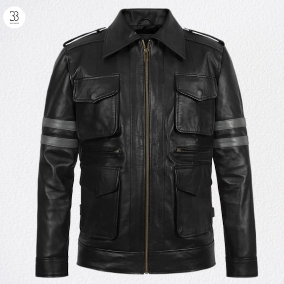 バイオハザード6 レオン・S・ケネディ レザージャケット、ブラック