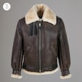 Leon S Kennedy Shearling Leather Jacket, Resident Evil 4 Cosplay product logo