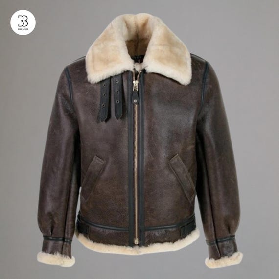 Leon S Kennedy Shearling Leather Jacket, Resident Evil 4 Cosplay
