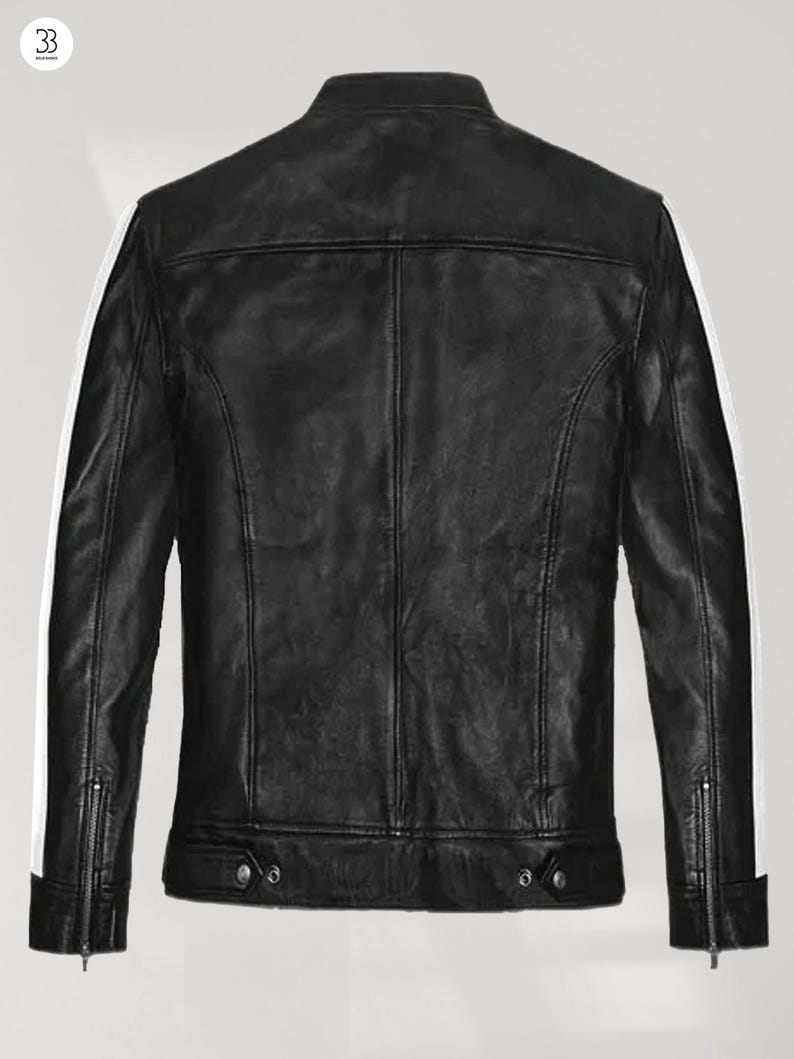 Leon S Kennedy Läderjacka, Resident Evil Cosplay, Biker Ytterkläder bild 5
