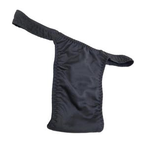 Black Tucking Gaff Thong: Seamless Compression Panty for Trans Women