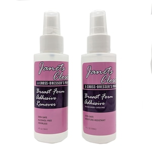 Janets Closet Medical Grade Breast Form Adhesive and Remover COMBO Made in USA