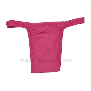 Hot Pink Tucking Gaff Thong: Seamless Compression Underwear for Trans Women