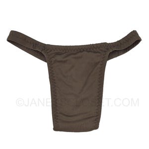Brown Satin Tucking Gaff – Crossdresser & Transgender Smooth Front Panty