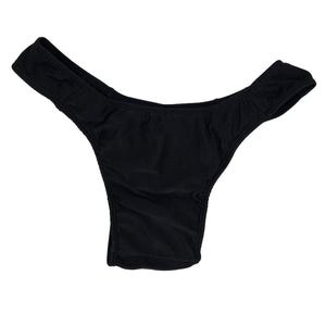 Black Satin Gaff Thong – Feminine Tucking Panty for Crossdressers & Transgender PLUS SIZE 2X + 3X