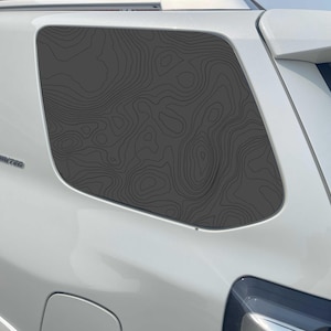 Décalcomanie en vinyle de carte topographique Topo pour autocollant de fenêtre SUV camion voiture tout-terrain 4x4
