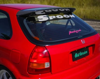 Spoon Rear Window Hatch Decal