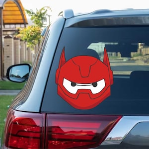 Bay Max Big Hero Peeking Peek Peekabo Peekers Bumper Window Vinyl Decal Disney Movie Stickers