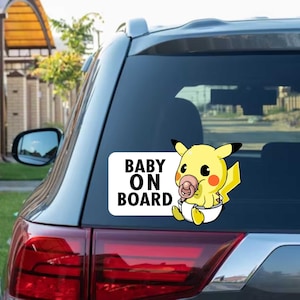 Baby On Board Cute Peeka Bumper Window Vinyl Decal Naklejki Anime na ciężarówki Samochody SUV Vans Laptopy Ipady