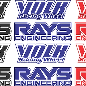 TE37 Wheel Rims Decal Sticker OEM Style Laminated JDM