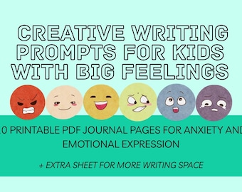 Kids' Feelings Journal – 10 Printable Writing Prompts (PDF)