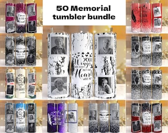 50 Memorial Tumbler Png Wrap, Your Wings Were Ready But Our Hearts Were,20oz Skinny Sublimation,Photo tumbler sublimation design download