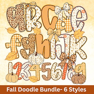 Fall Preppy Fall Floral Alphabet PNG | Pumpkin Season Letters, Grandmillennial Monogram Clipart for Mom Crafts | Coquette Aesthetic Font